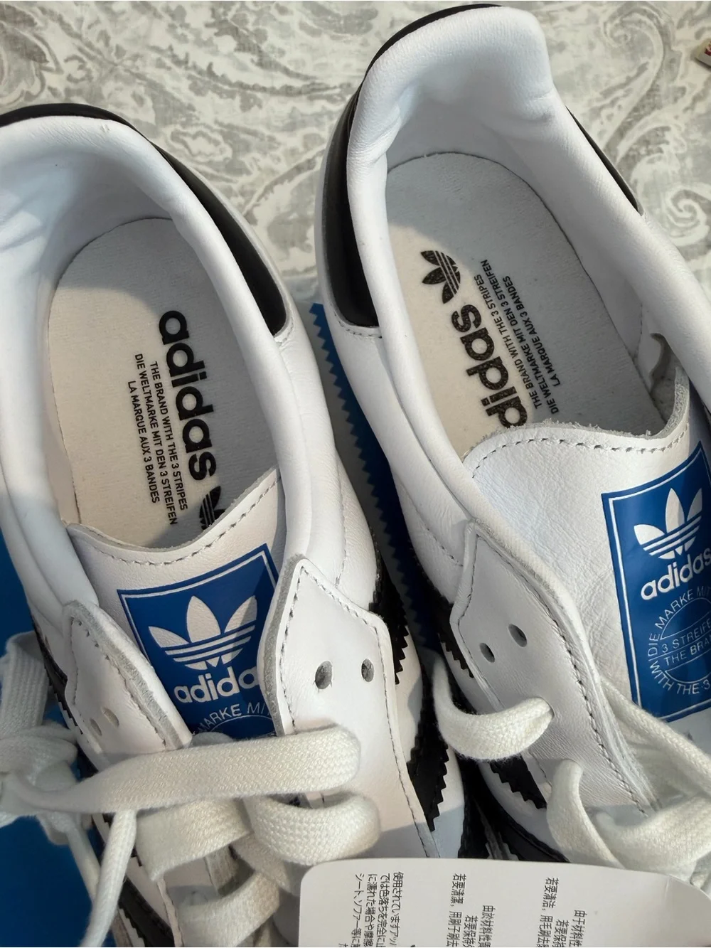 adidas Samba OG Men's Sneakers in White, Black & Gray